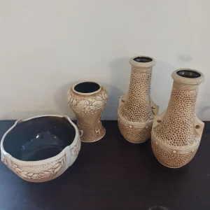 Vintage English Pottery Vases and Planter.